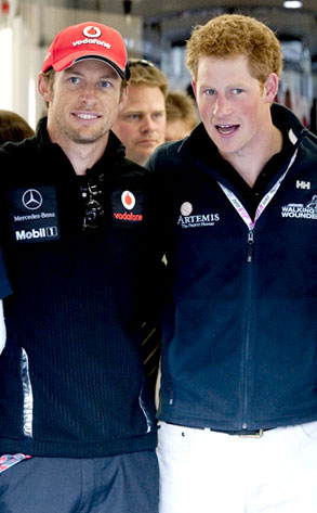 Jenson Button, Prince Harry Jenson Button, Prince Harry
